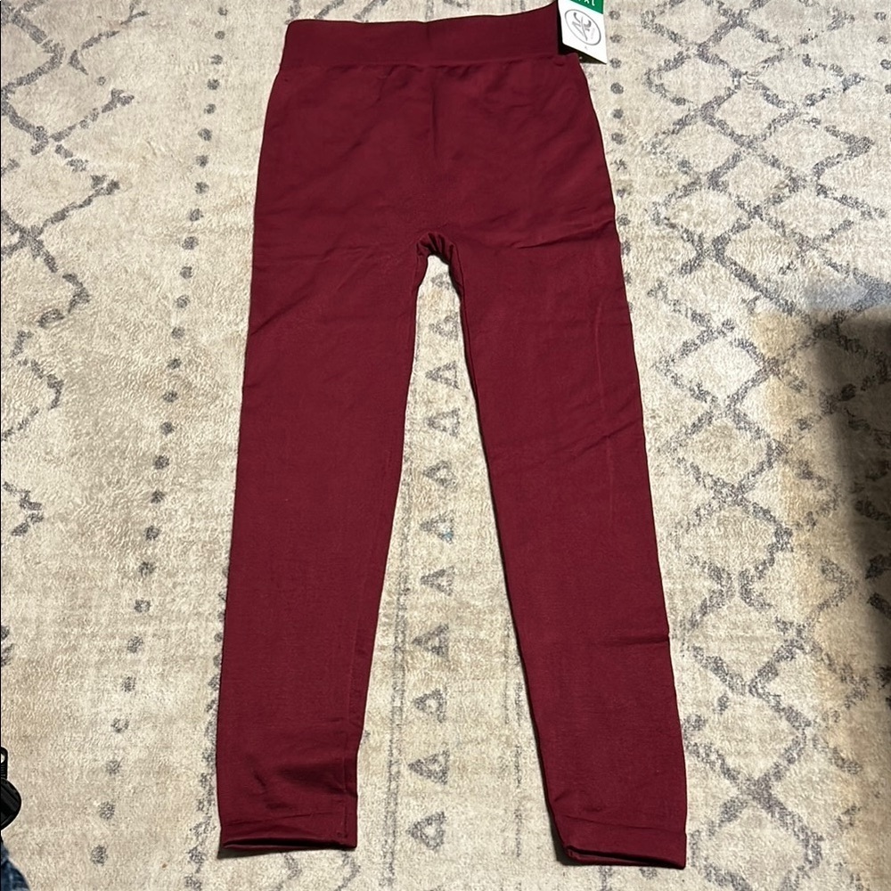Women’s Maroon Leggings Athletic Club Size 1x/2x